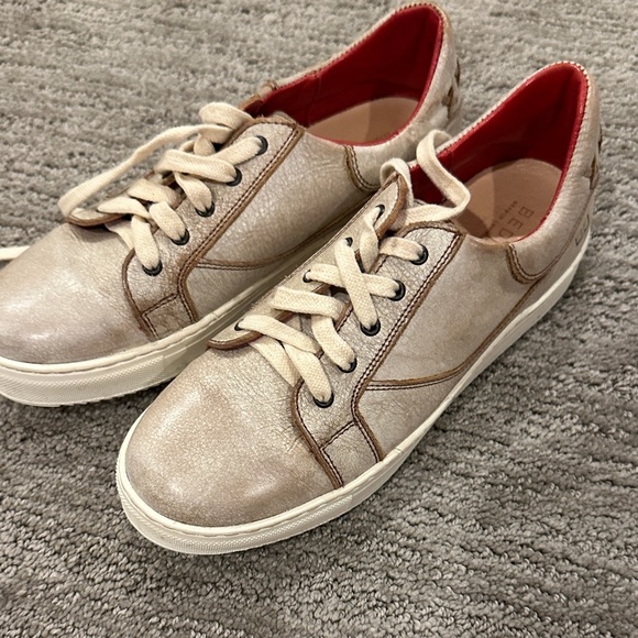 Bed Stu Shoes - Bed Stu Metallic Beige Women's Sneakers